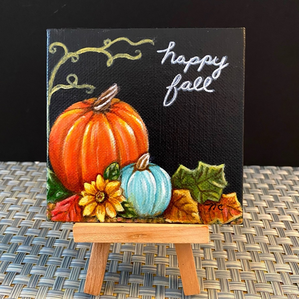 Hand Crafted Magnet  “Happy Fall”